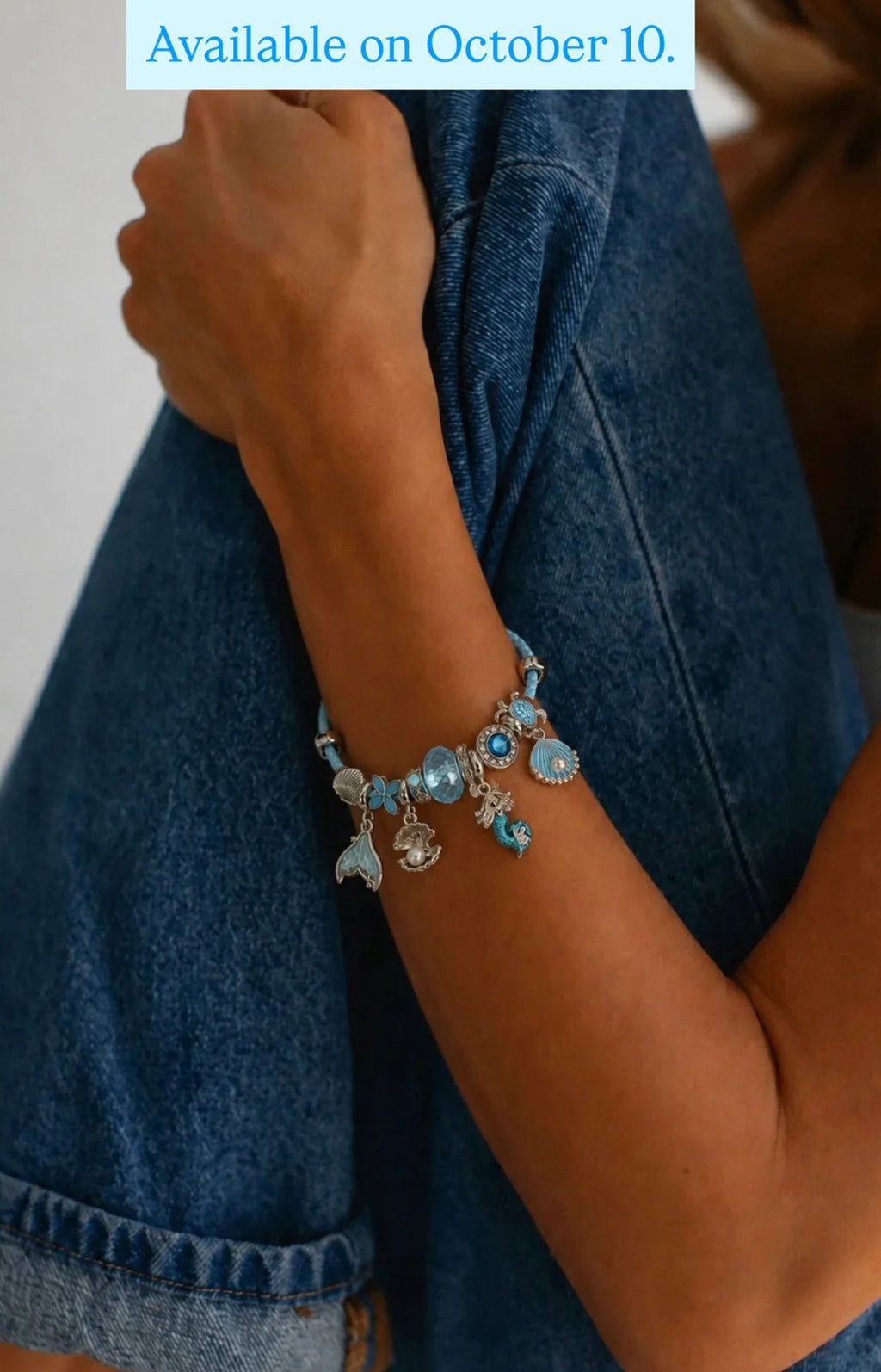 High Quality Leather Crystal Flower Charm Bracelet | Large Hole Beads Heart Pendant