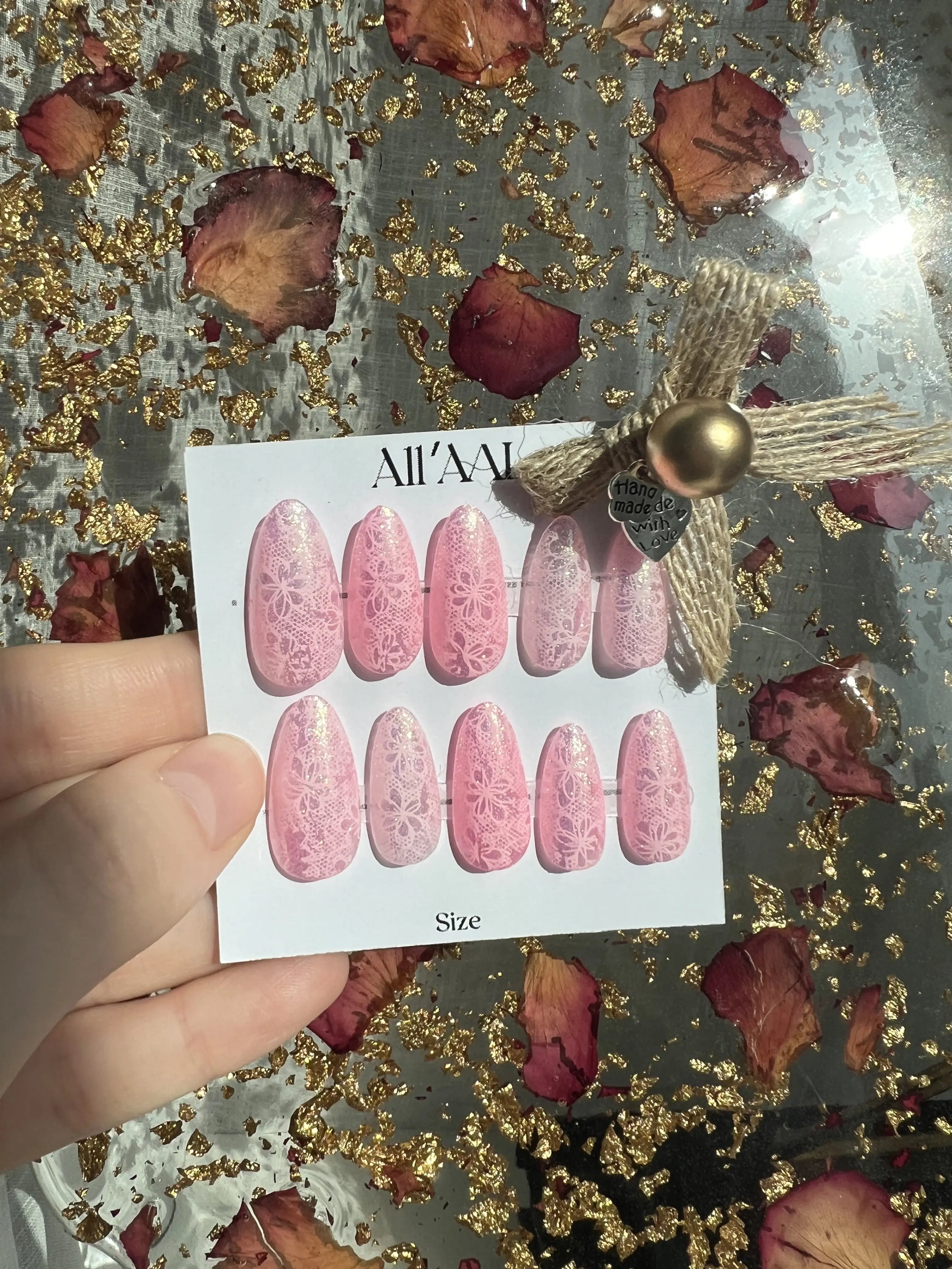All'AAl Beauty – Luxury Handmade Soft Gel Press-On Nails | Sierra 2 | Medium Almond