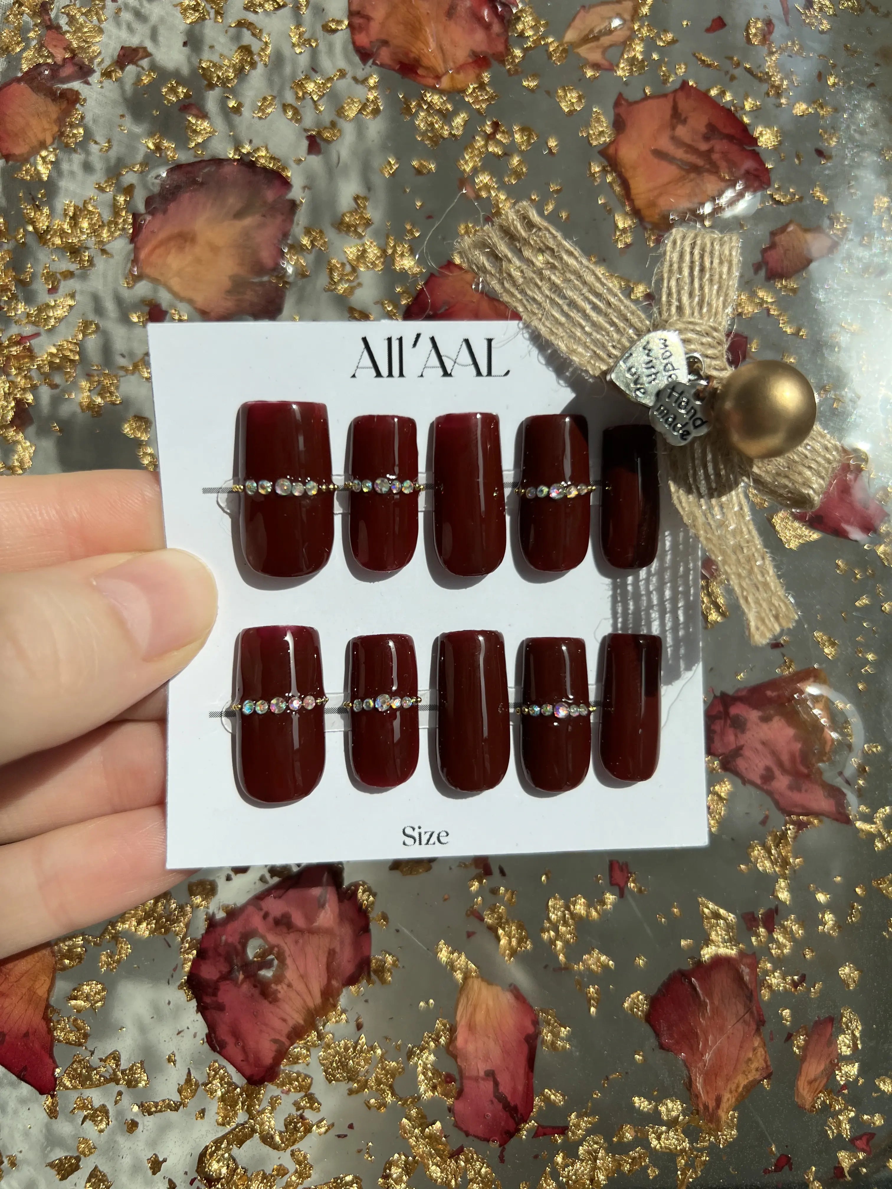 All'AAl Beauty – Luxury Handmade Soft Gel Press-On Nails | Warm | Medium Square