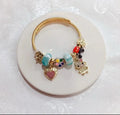 High Quality Heart Charm Bracelet Stainless Steel Open | Crystal Cat DIY Charm Bracelet