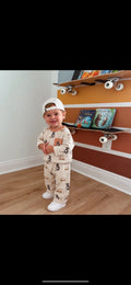 Little Explorer Kids Pajama Set | Bears & Cars Print