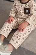 Little Teddy Kids Pajama Set | Bear & Leopard Print