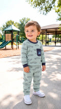 Little Racer Kids Pajama Set | Car Print